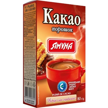 Какао порошок, 80г, ТМ Ямуна, Україна