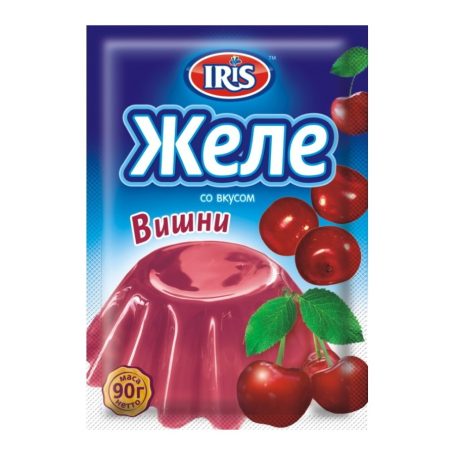 Желе со вкусом вишни, 90г, ТМ IRIS, Украина