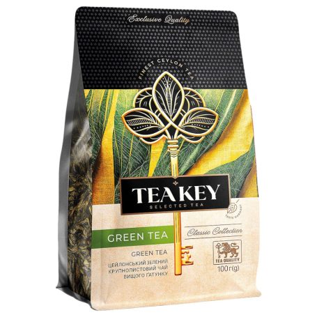 Чай листовий зелений GREEN TEA, 100г, ТМ Fletcher, Україна (50шт*уп)