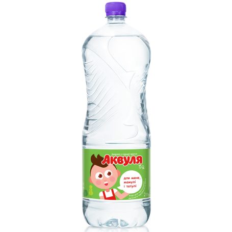 Вода детская негазированная, 2л, ТМ Аквуля, Украина
