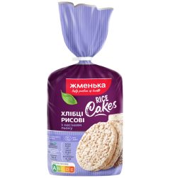 Хлібці рисові з насінням льону, 100г, ТМ Жменька, Україна