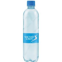 Вода питна негазована, 0,5л, ТМ Чистий ключ, Україна