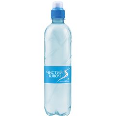 Вода питна негазована, 0,5л (спорт), ТМ Чистий ключ, Україна