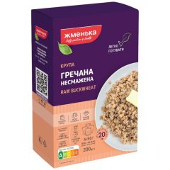 Гречневая крупа нежареная в пакетиках, 4 * 50г, ТМ Жменька, Украина