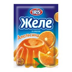 Желе со вкусом апельсина, 90г, ТМ IRIS, Украина