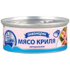 Мясо криля натуральное (креветка антарктическая), 185г, ТМ Аквамарин, Украина