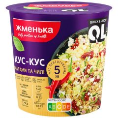 Кус-кус с томатами и чили (в стакане), 70г, ТМ Жменька, Украина
