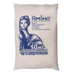 Борошно в/г пшеничне, 10кг, ТМ Аміна, Україна