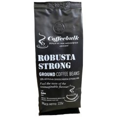 Кофе зерновой молотый Robusta Strong, 225г, ТМ Coffeebulk, Украина