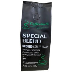 Кофе зерновой молотый Special blend, 225г, ТМ Coffeebulk, Украина