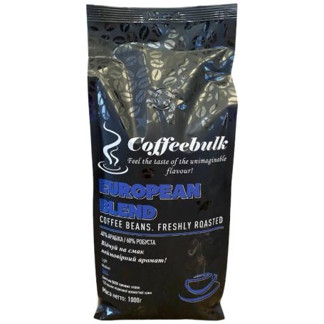 Кофе зерновой EUROPEN BLEND, 1кг, ТМ Coffeebulk, Украина
