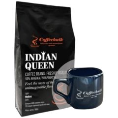 Кофе зерновой INDIAN QUEEN, 1кг, ТМ Coffeebulk, Украина