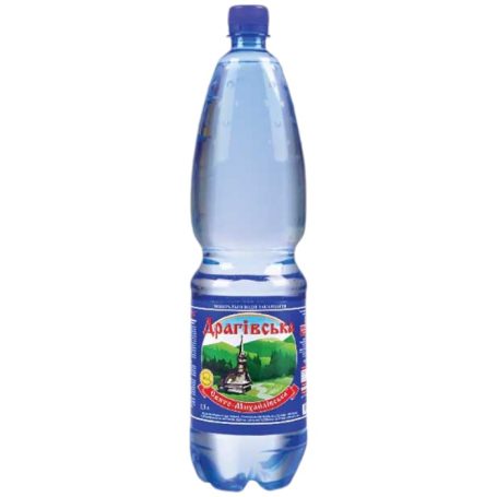 Вода минеральная газированная, 1,5л, ТМ Драговская, Украина