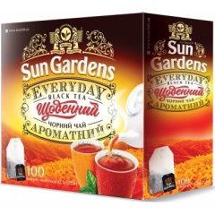 Чай черный в пакетиках «Ежедневный», 100шт (220г), ТМ Sun Gardens, Украина