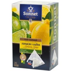 Чай пирамидки черный «Лимон и лайм» (20шт), 40г, ТМ Sonnet, Украина