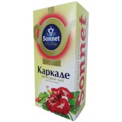 Чай травяной в пакетиках каркаде, 20шт (30г), ТМ Sonnet, Украина.