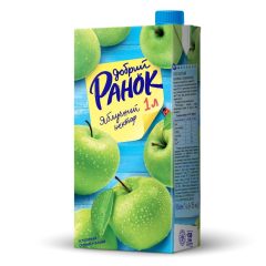 Сок яблочный (нектар), 1л, ТМ Доброе утро, Украина