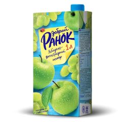 Сок яблочно-виноградный (нектар), 1л, ТМ Доброе утро, Украина