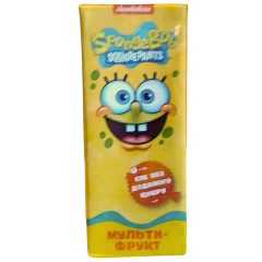 Сок «Губка Боб» мультифруктовый, 200мл, ТМ Sponge Bob, Украина.