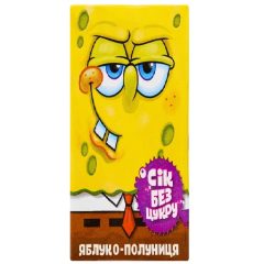 Сок «Губка Боб» яблочно-клубничный, 200мл, ТМ Sponge Bob, Украина.