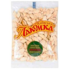 Насіння гарбузове смажене підсолене,  80г, ТМ Київська Лакомка, Україна