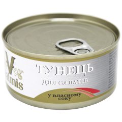 Тунець салатний у власному соку, 150г, ТМ Valmis, Латвія