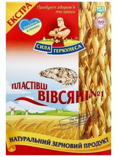 Хлопья овсянные №1, 800г, ТМ Сила Геркулеса, Украина