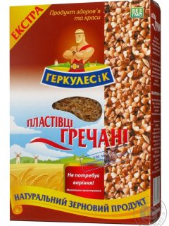 Хлопья гречневые, 700г, ТМ Сила Геркулеса, Украина