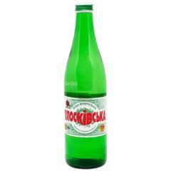 Вода мінеральна газована, 0,5л (скло), ТМ Плосківська, Україна