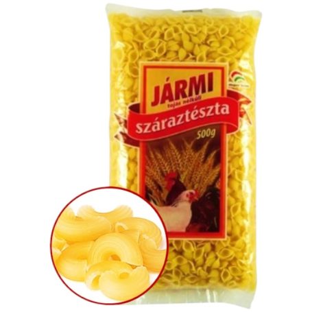 Макаронные изделия Рожки большие, 0,5кг, ТМ Jarmi, Венгрия