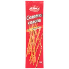 Соломка соленая XL Looong Sticks, 80г, ТМ VLADKA, Украина