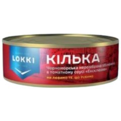 Килька с фасолью в томатном соусе, 240г (ключ), ТМ Lokki, Украина (48шт*уп)