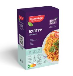 Гарнир Булгур с овощами (в пакетиках для варки), 200г (2*100г), ТМ Жменька, Украина (16шт*уп)