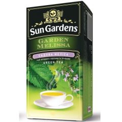 Чай зеленый пакетированный Садовая мелисса, 25шт, ТМ Sun Gardens, Украина