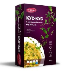 Гарнір Кус-кус з ароматними травами, 200г, ТМ Жменька, Україна
