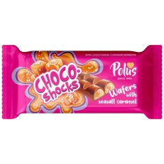 Вафлі CHOCO-SHOCKS солона карамель, 45г, ТМ Polus, Україна