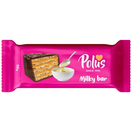 Вафельний батончик Згущене молоко, 50г, ТМ Polus, Україна