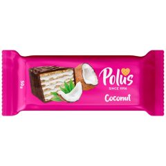 Вафельний батончик Кокос, 50г, ТМ Polus, Україна