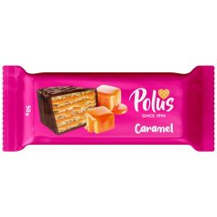 Вафельний батончик з карамеллю, 50г, ТМ Polus, Україна