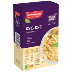 Кус-кус с овощами в пакетиках, 2*100г, ТМ Жменька, Украина