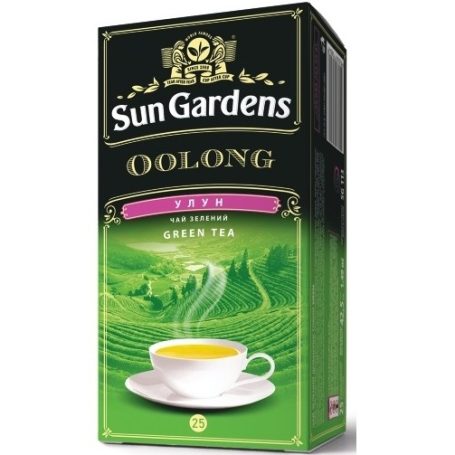 Чай зелений пакетований в конвертиках Улун Золото Китаю, 25шт, ТМ Sun Gardens, Україна