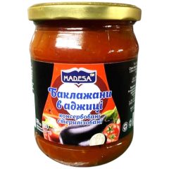Баклажани в аджиці консервовані, 480г, ТМ Мадеса, Україїна