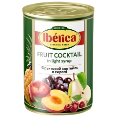 Фруктовий коктейль в сиропі. 410г, ТМ Iberica, Таїланд