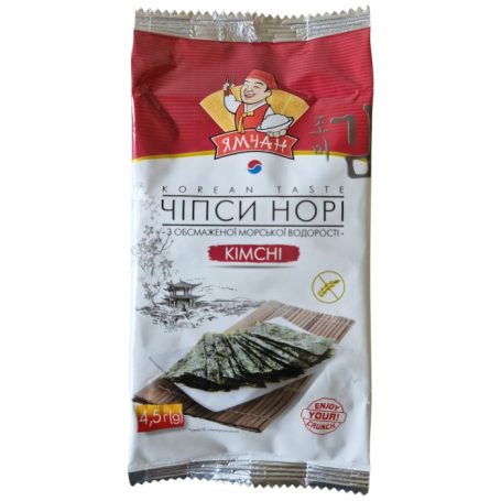 Чіпси НОРІ Kimchi, 4.5г, ТМ Ямчан, Південна Корея