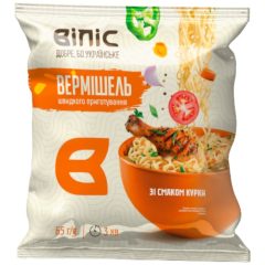 Вермишель быстрого приготовления со вкусом курицы, 65г, ТМ Вилис, Украина
