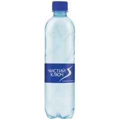 Вода питна сильногазована, 0,5л, ТМ Чистий ключ, Україна