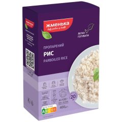 Рис пропаренный (в пакетиках для варки), 400г (4*100г), ТМ Жменька, Украина