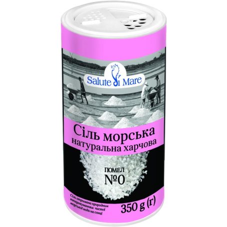 Сіль морська дрібна (у сільничці), 350г, ТМ Salute di Mare, Україна