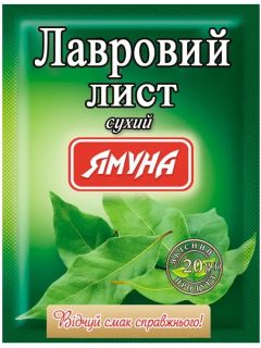 Лавровий лист цілий,  20г, ТМ Ямуна, Україна
