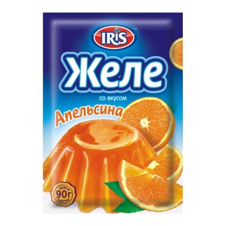 Желе зі смаком апельсина, 90г, ТМ IRIS, Україна